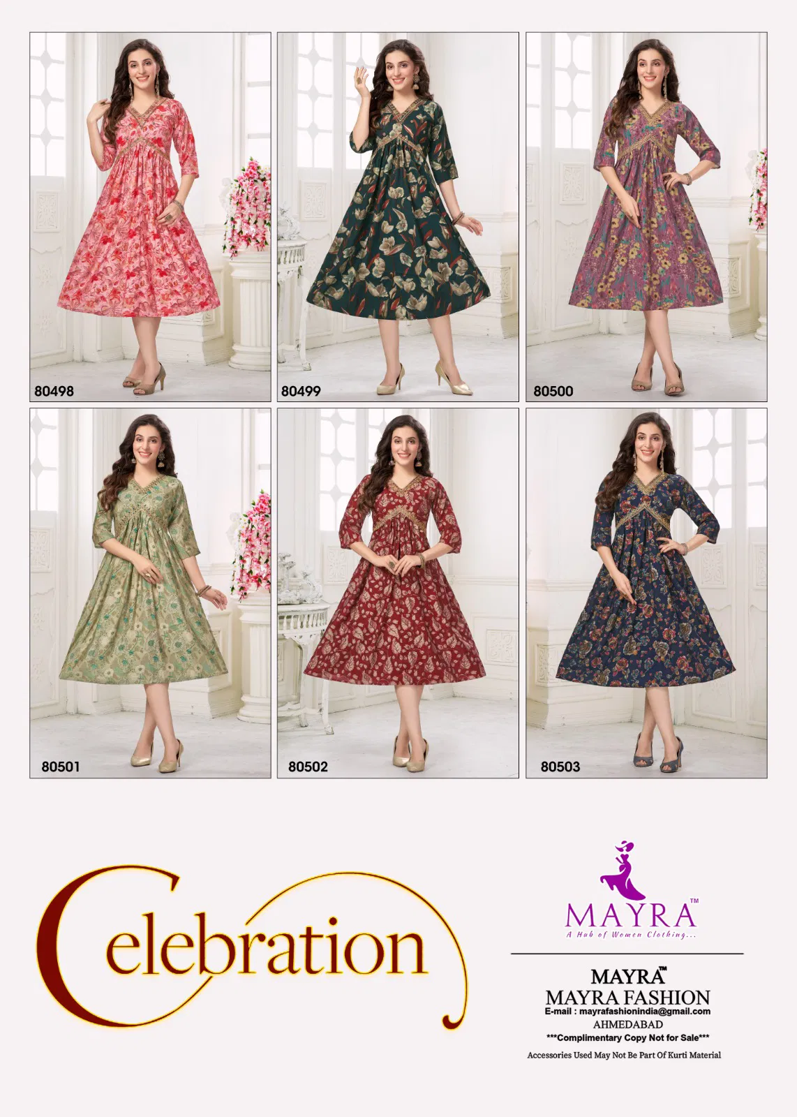 Celebration By Mayra Chanderi Modal Printed Anarkali Kurtis Orders In India